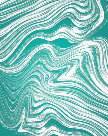Teal Flow Lines