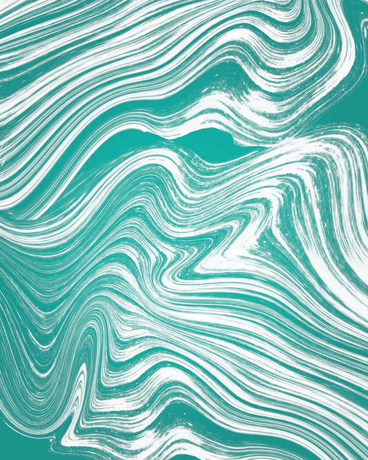 Teal Flow Lines