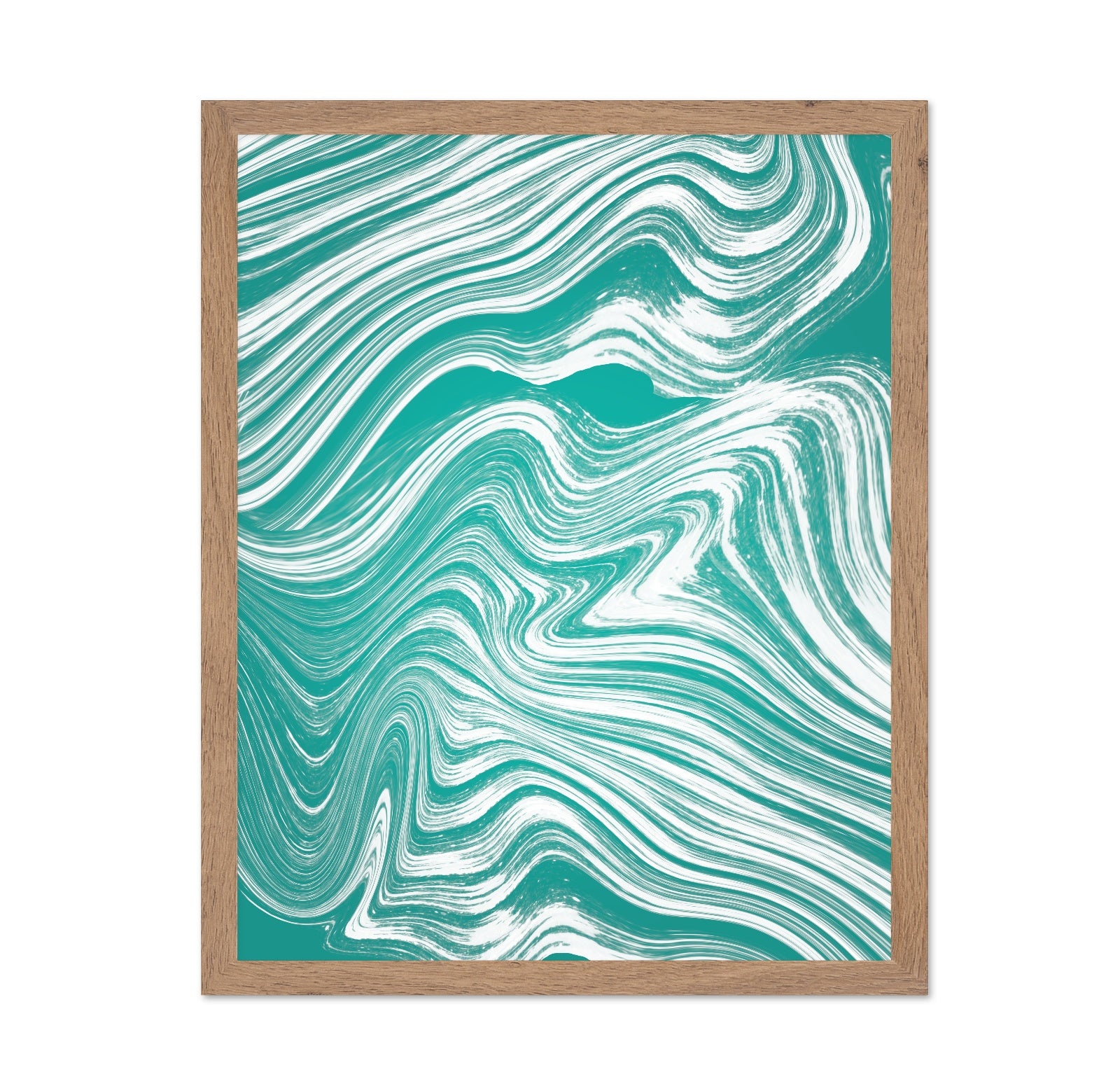 Teal Flow Lines