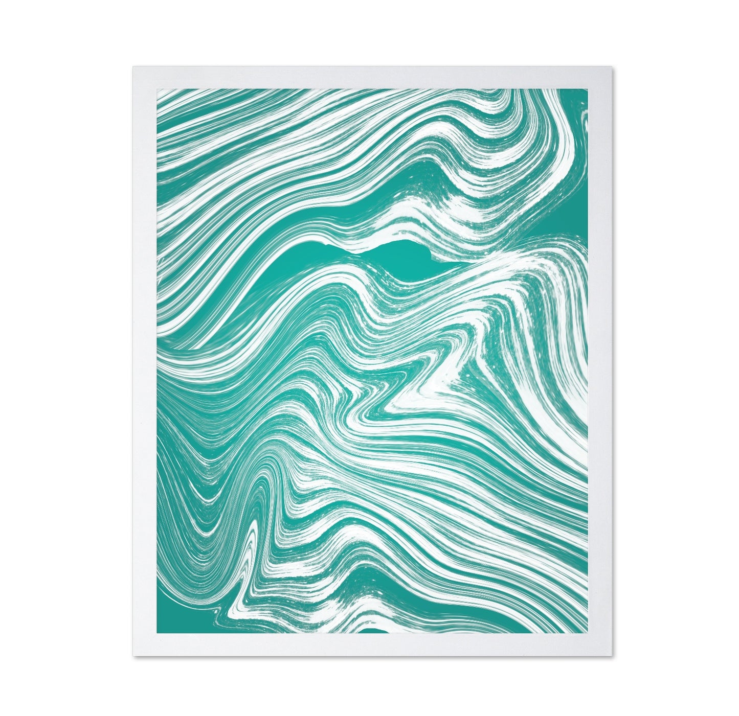Teal Flow Lines