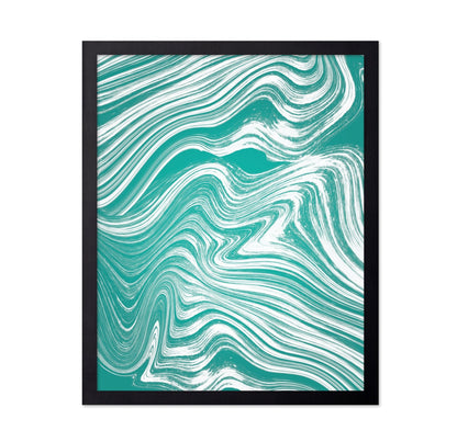Teal Flow Lines