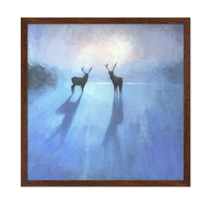 Deer In Misty Blue