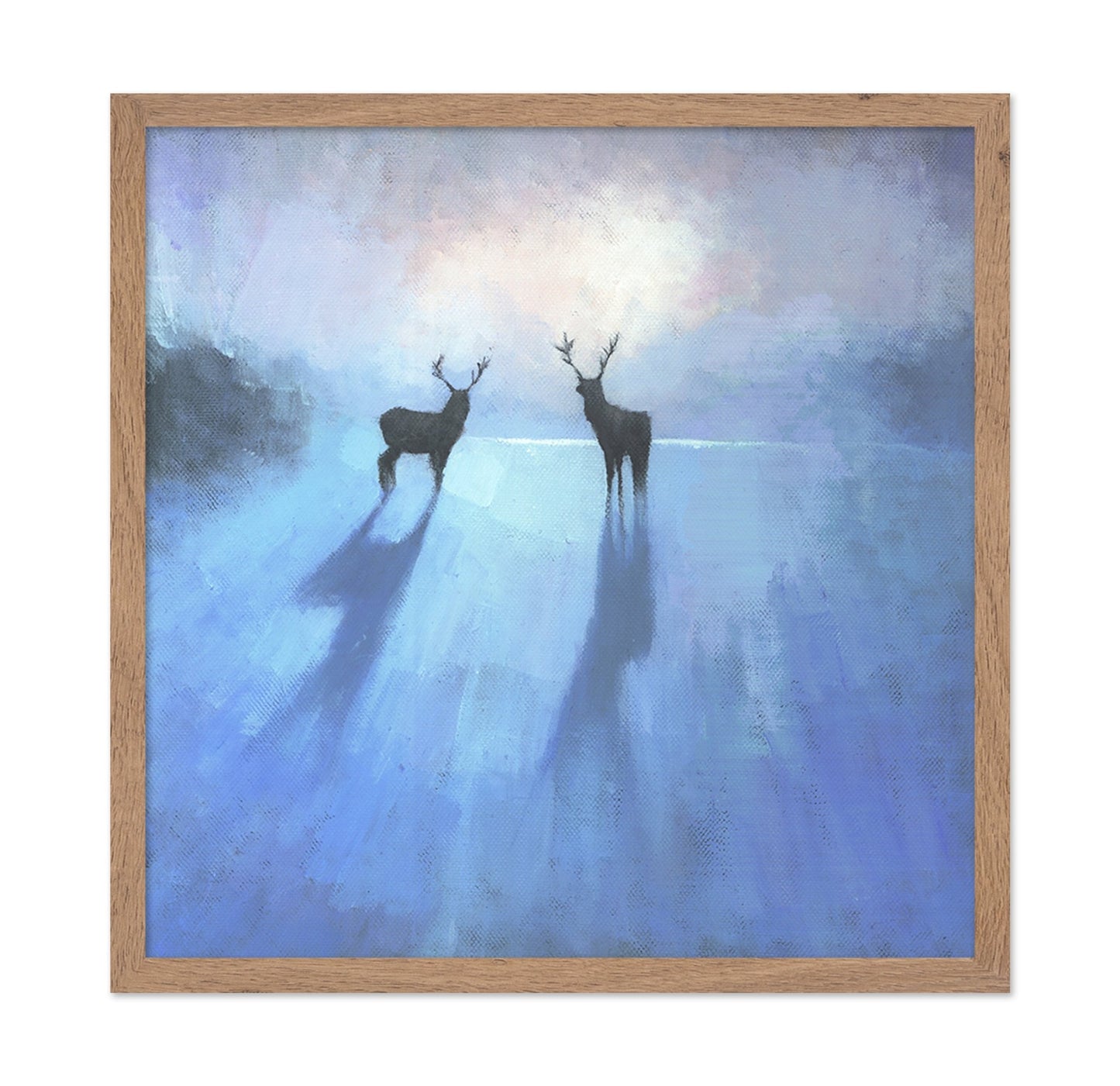 Deer In Misty Blue