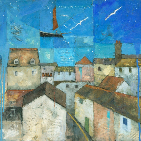 Coastal Village Collage