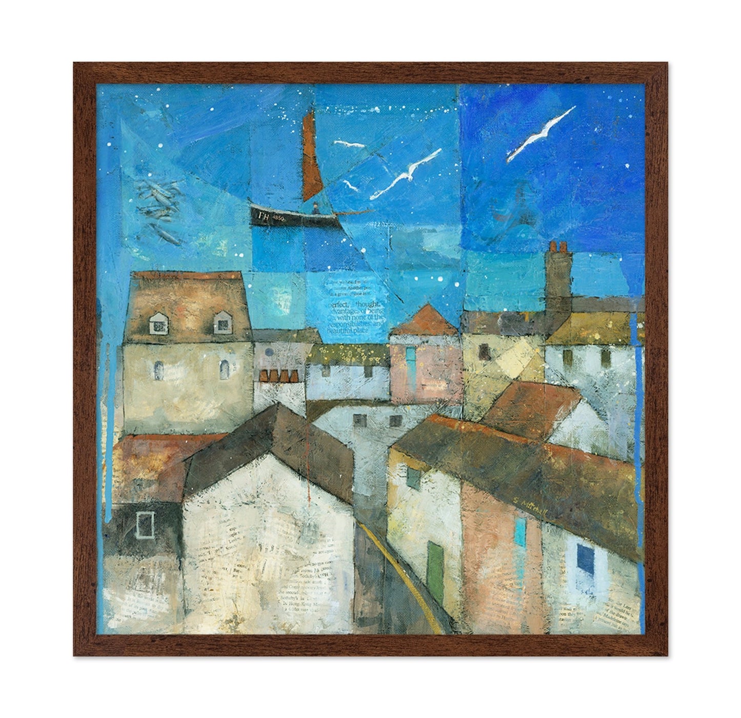 Coastal Village Collage