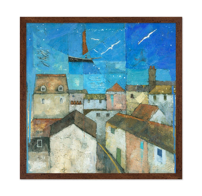 Coastal Village Collage