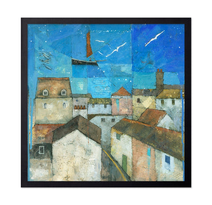 Coastal Village Collage