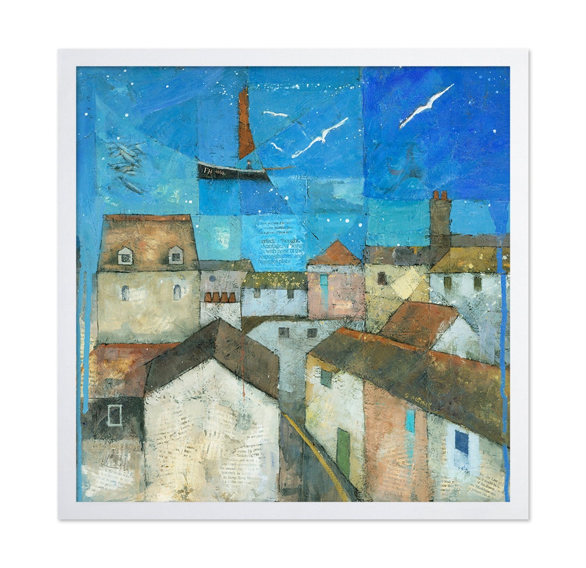 Coastal Village Collage