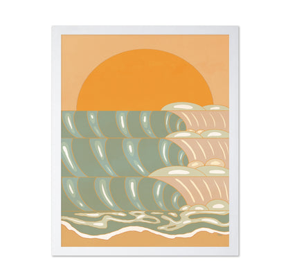 Sunset Ocean Waves