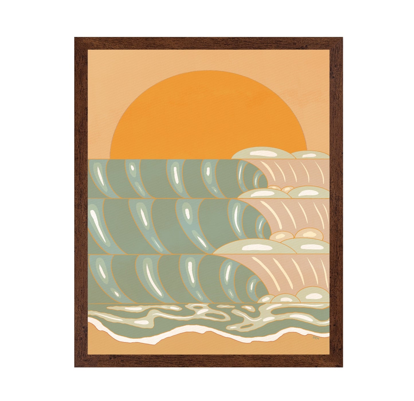 Sunset Ocean Waves