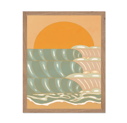 Sunset Ocean Waves