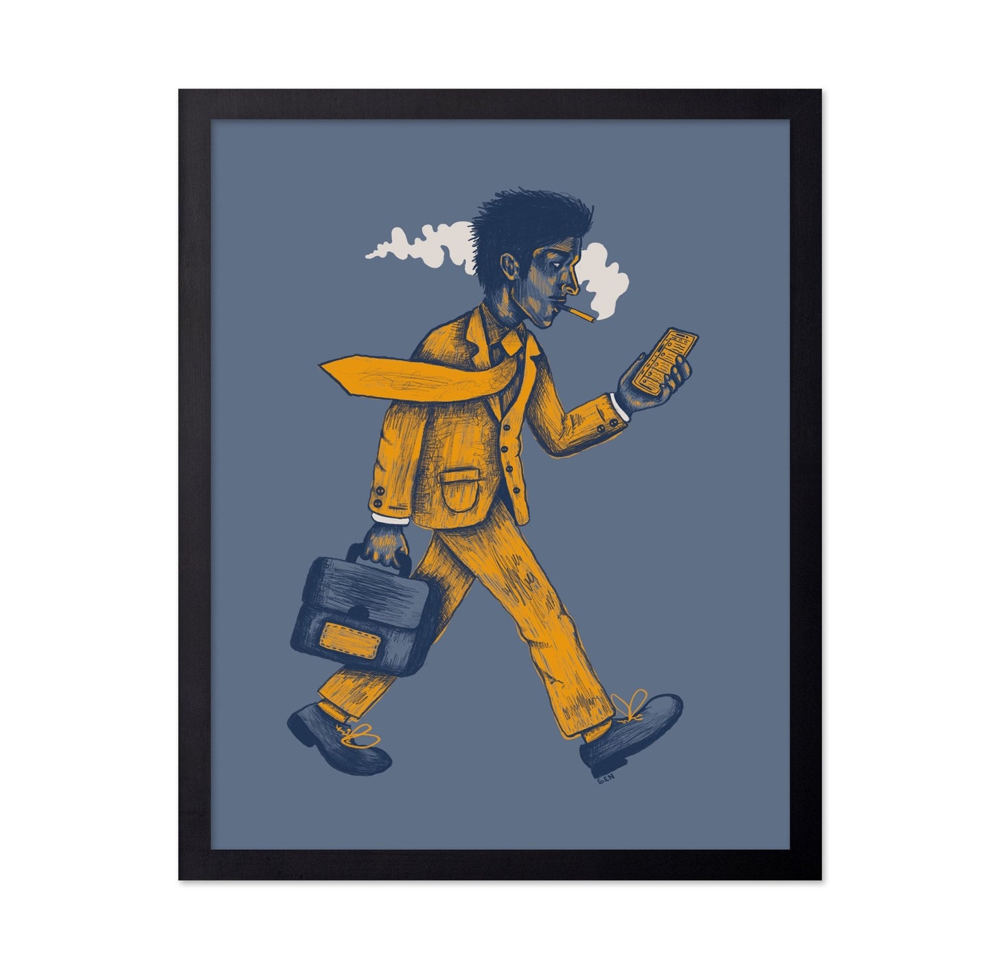 Busy Man Walking