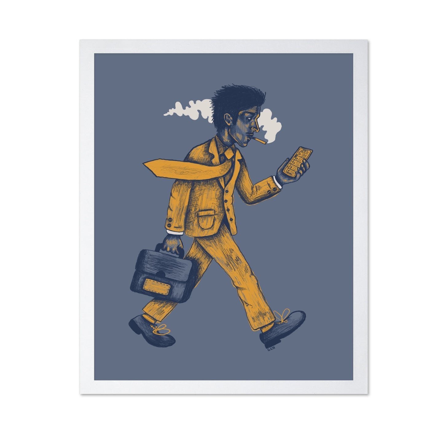 Busy Man Walking