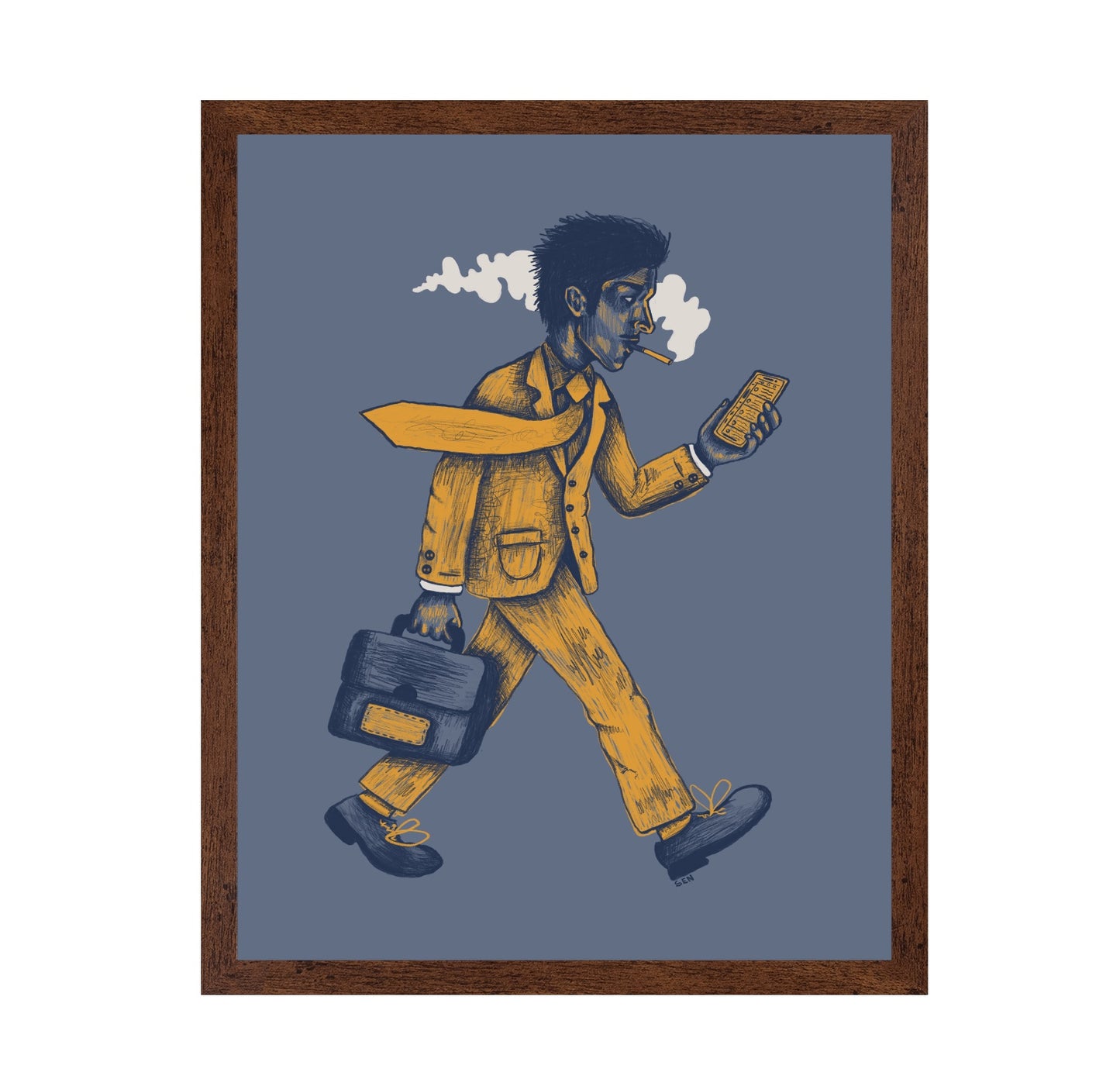 Busy Man Walking