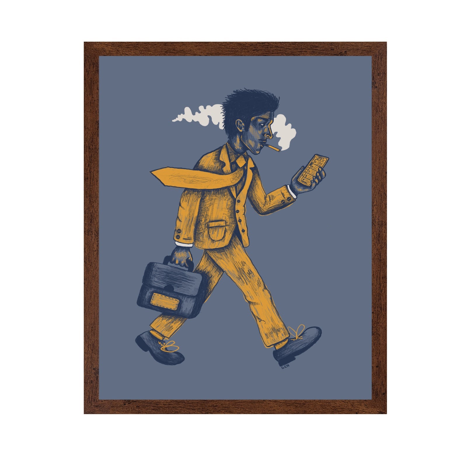 Busy Man Walking