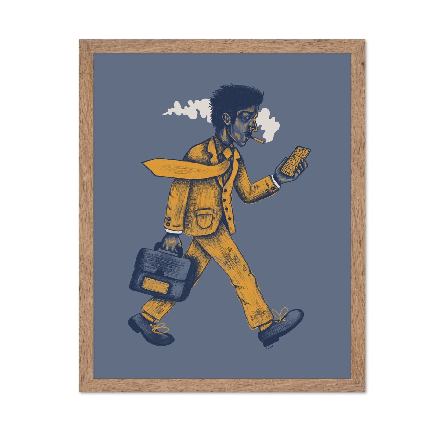 Busy Man Walking