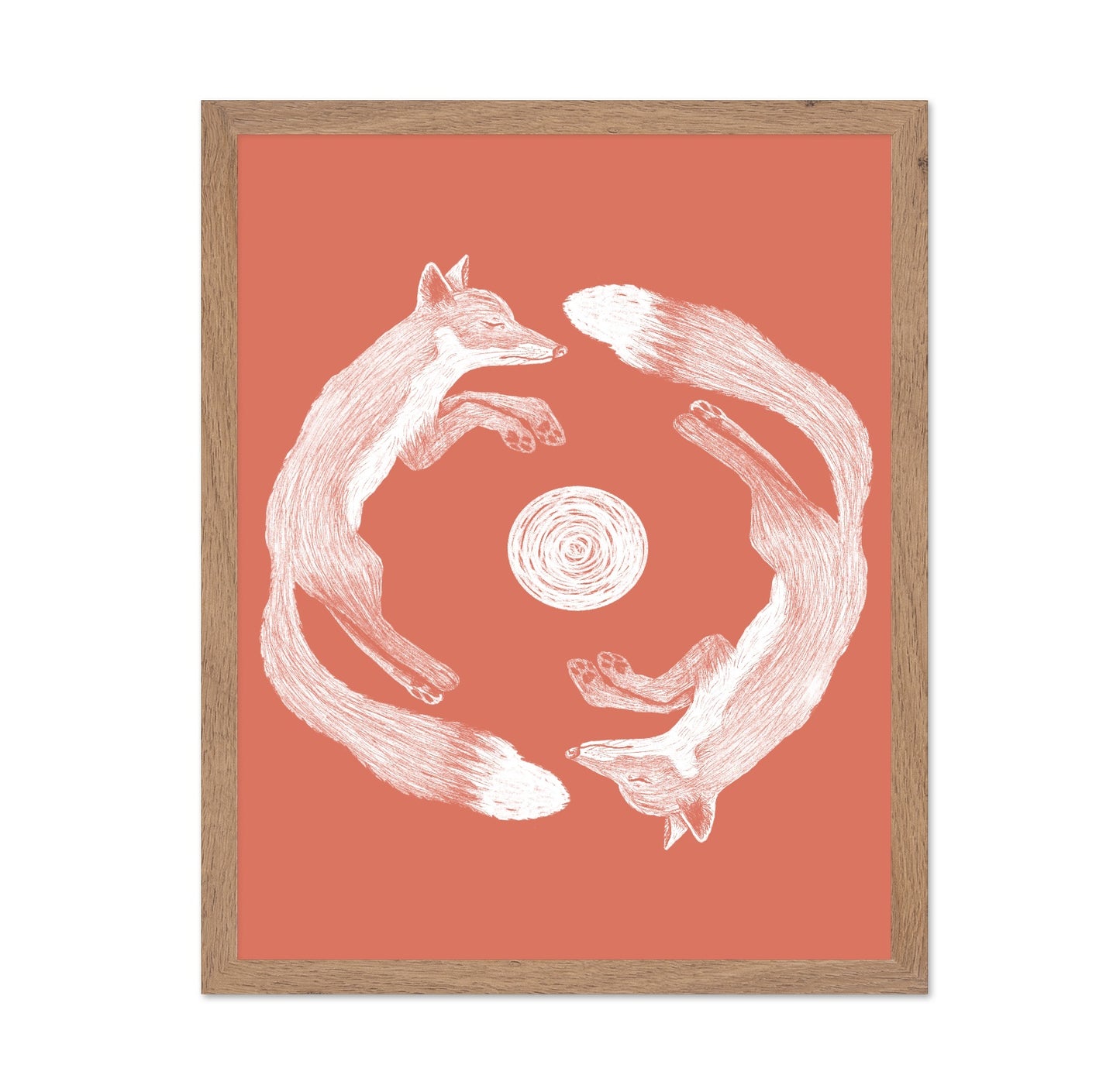 Fox Yin Yang Circle
