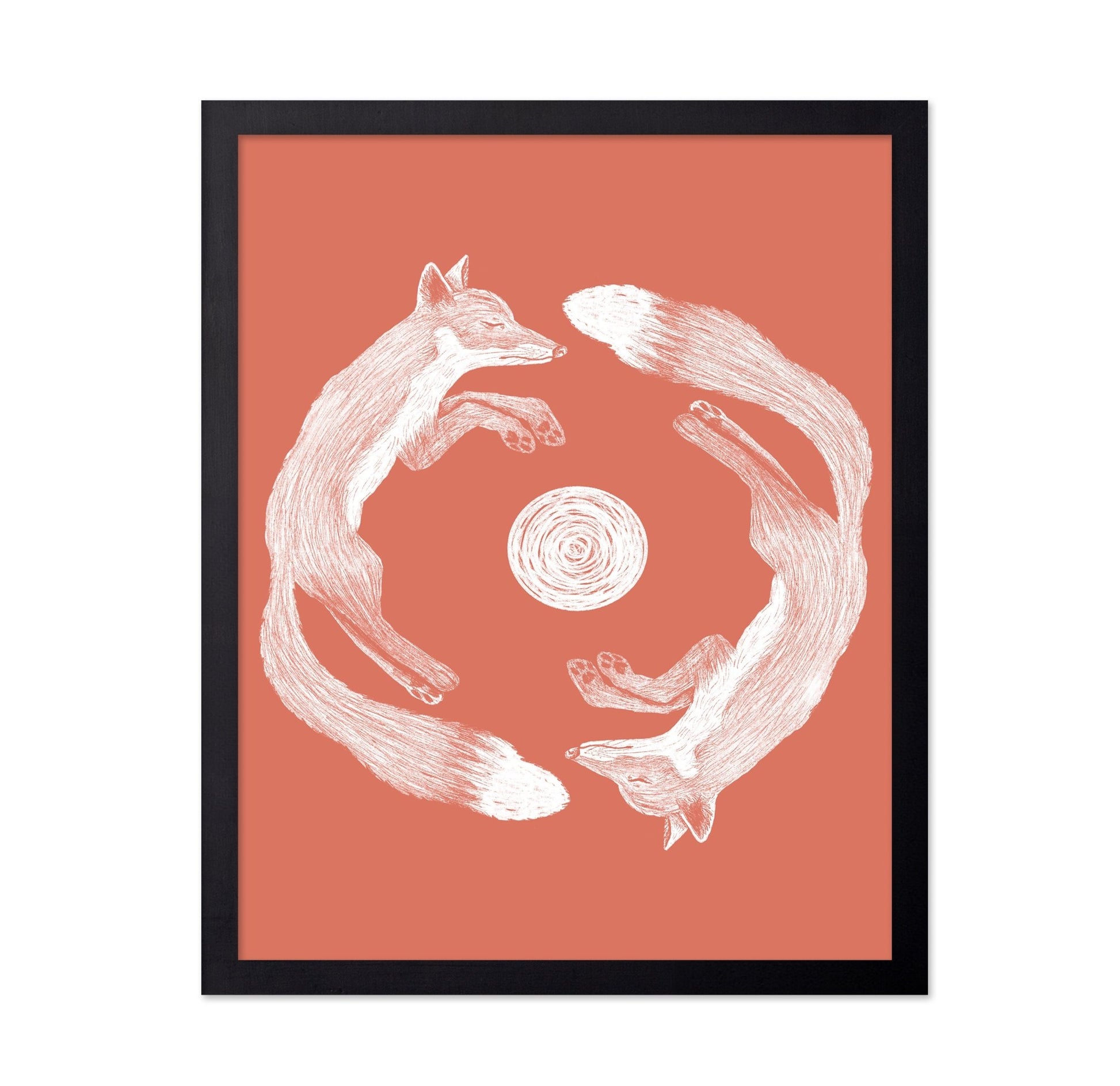 Fox Yin Yang Circle