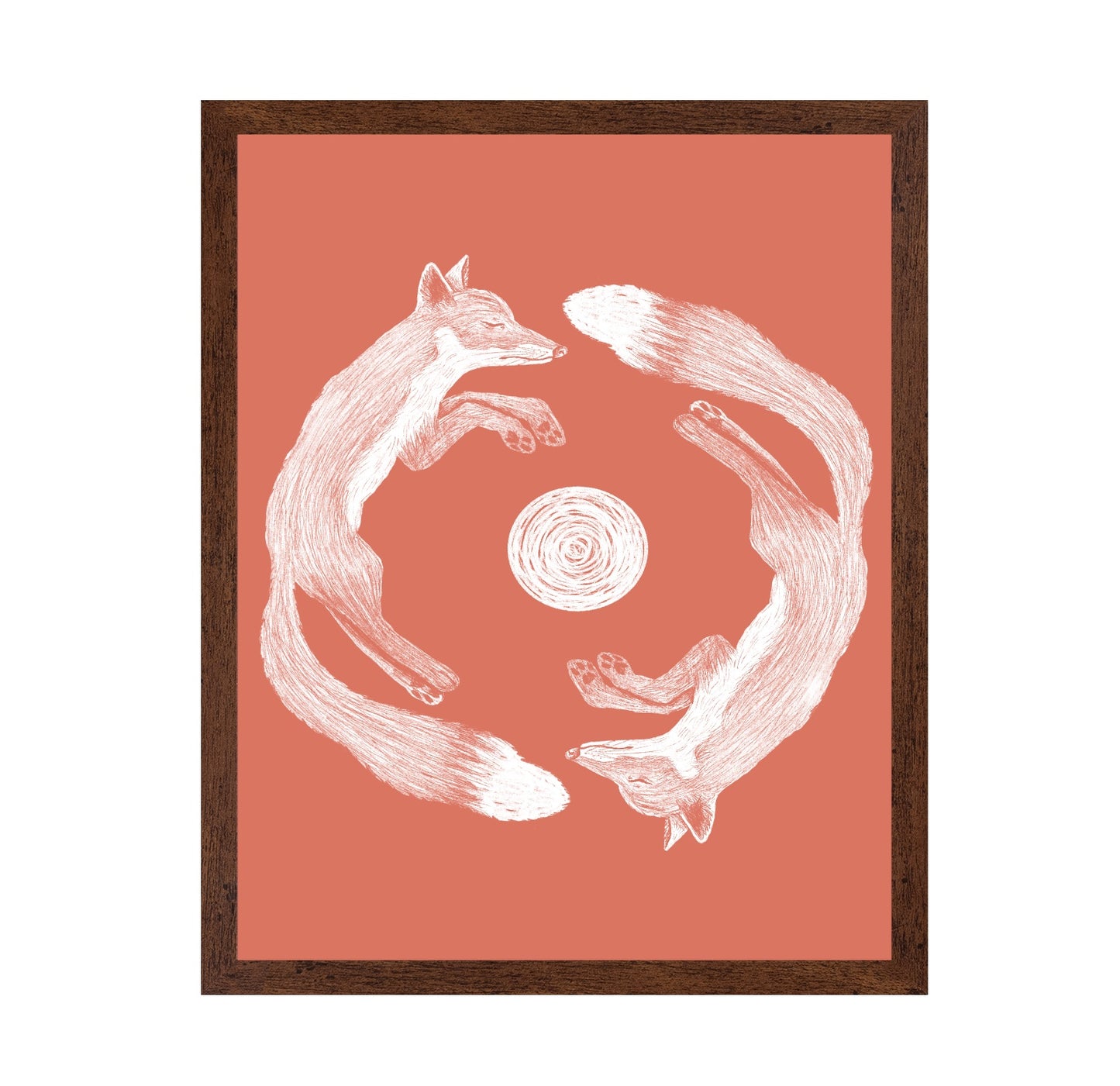 Fox Yin Yang Circle