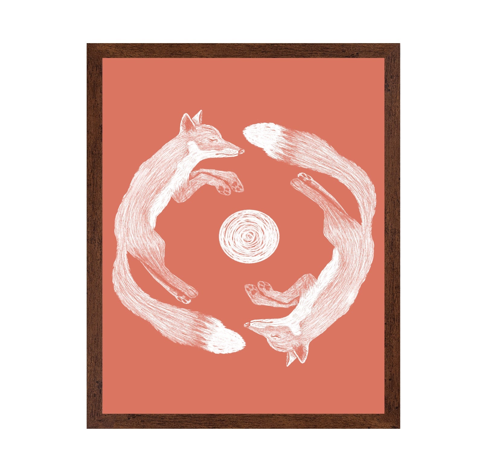 Fox Yin Yang Circle