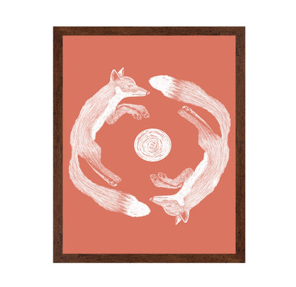 Fox Yin Yang Circle