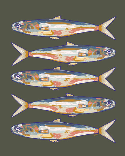 Coastal Fish Pattern