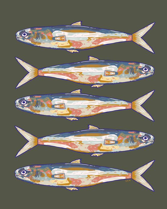 Coastal Fish Pattern