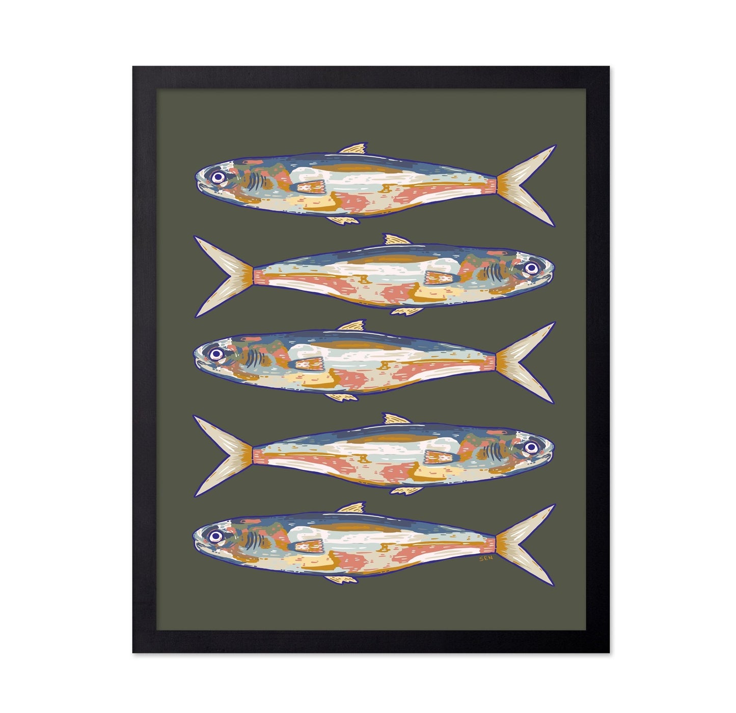 Coastal Fish Pattern