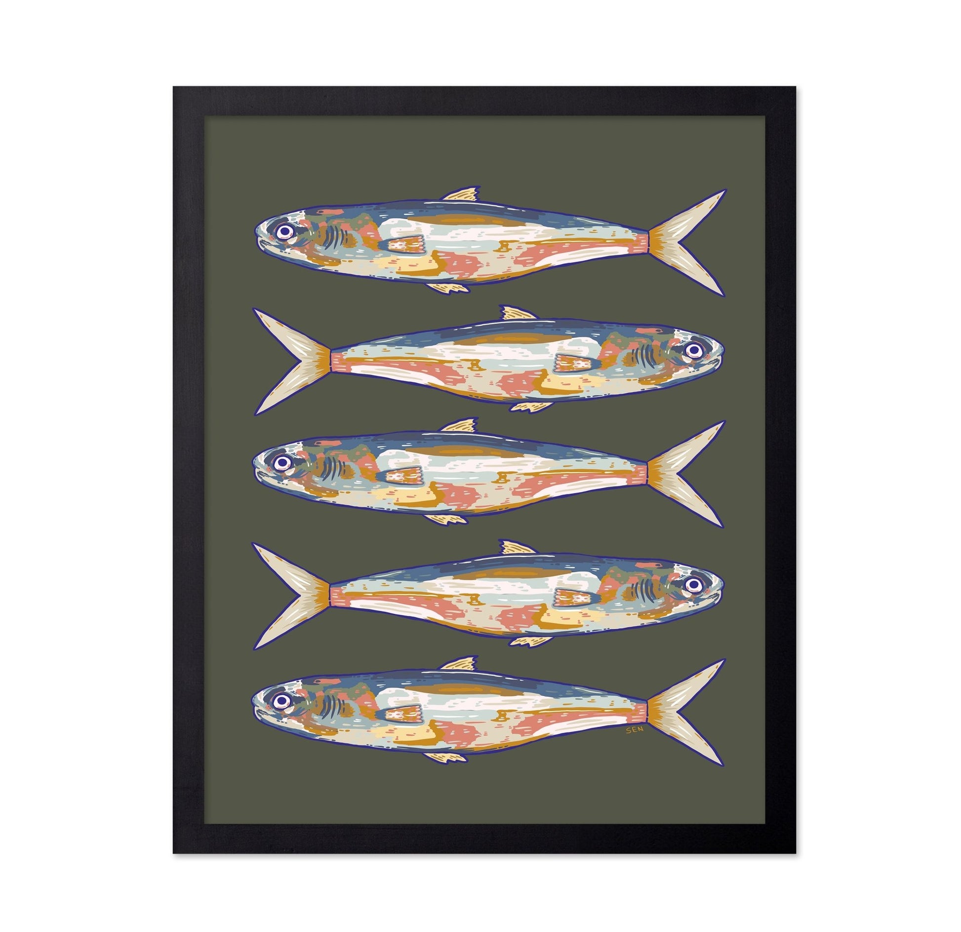 Coastal Fish Pattern