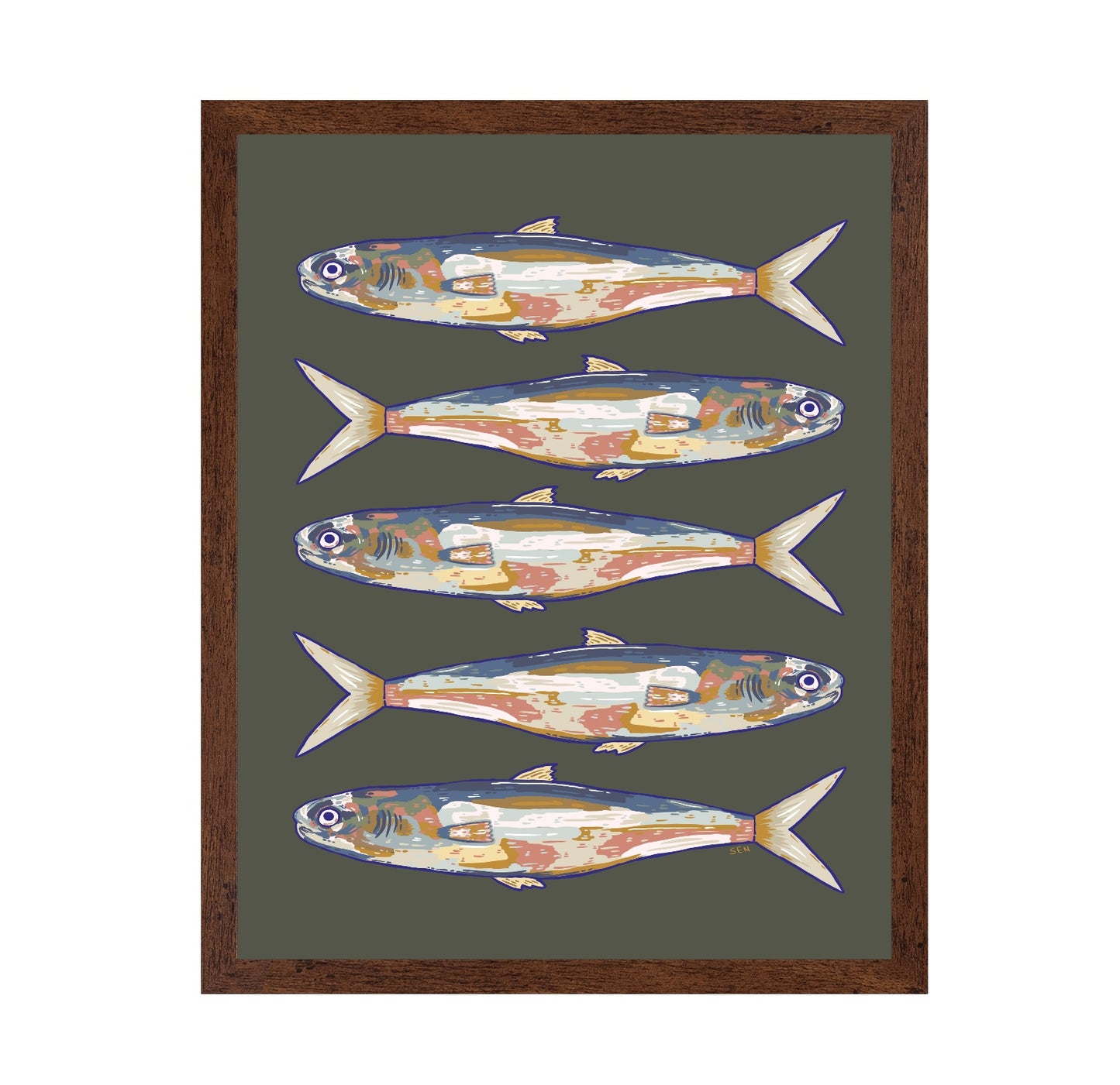 Coastal Fish Pattern