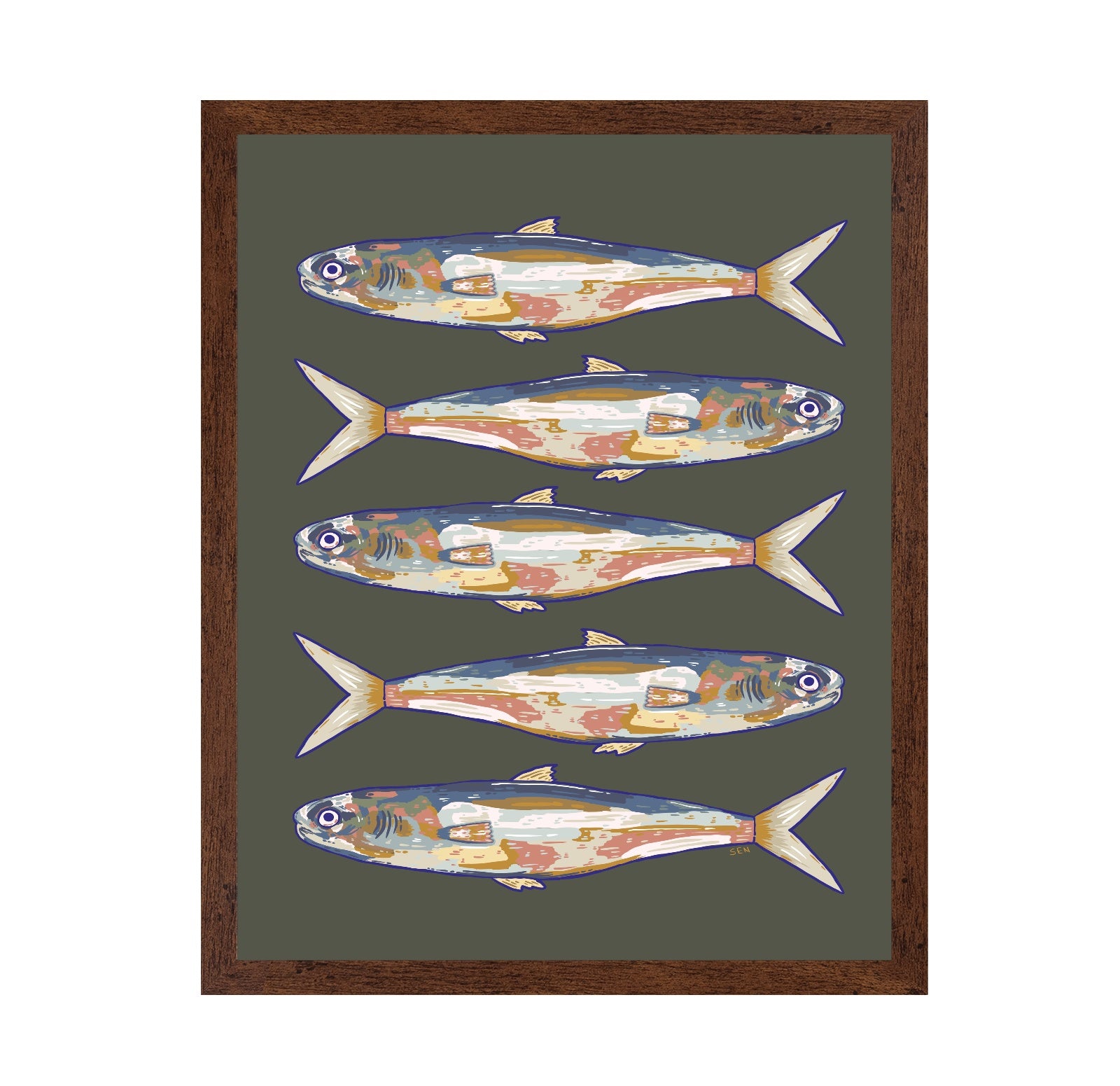 Coastal Fish Pattern
