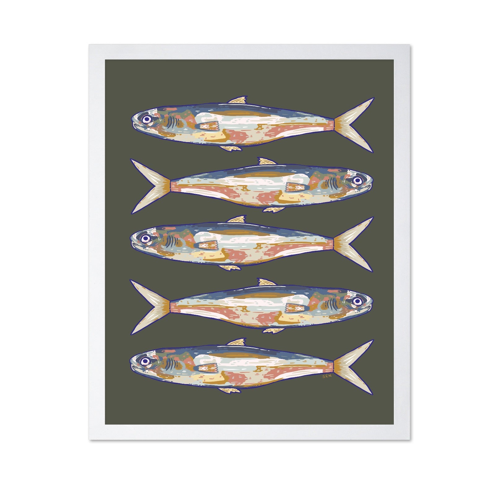 Coastal Fish Pattern