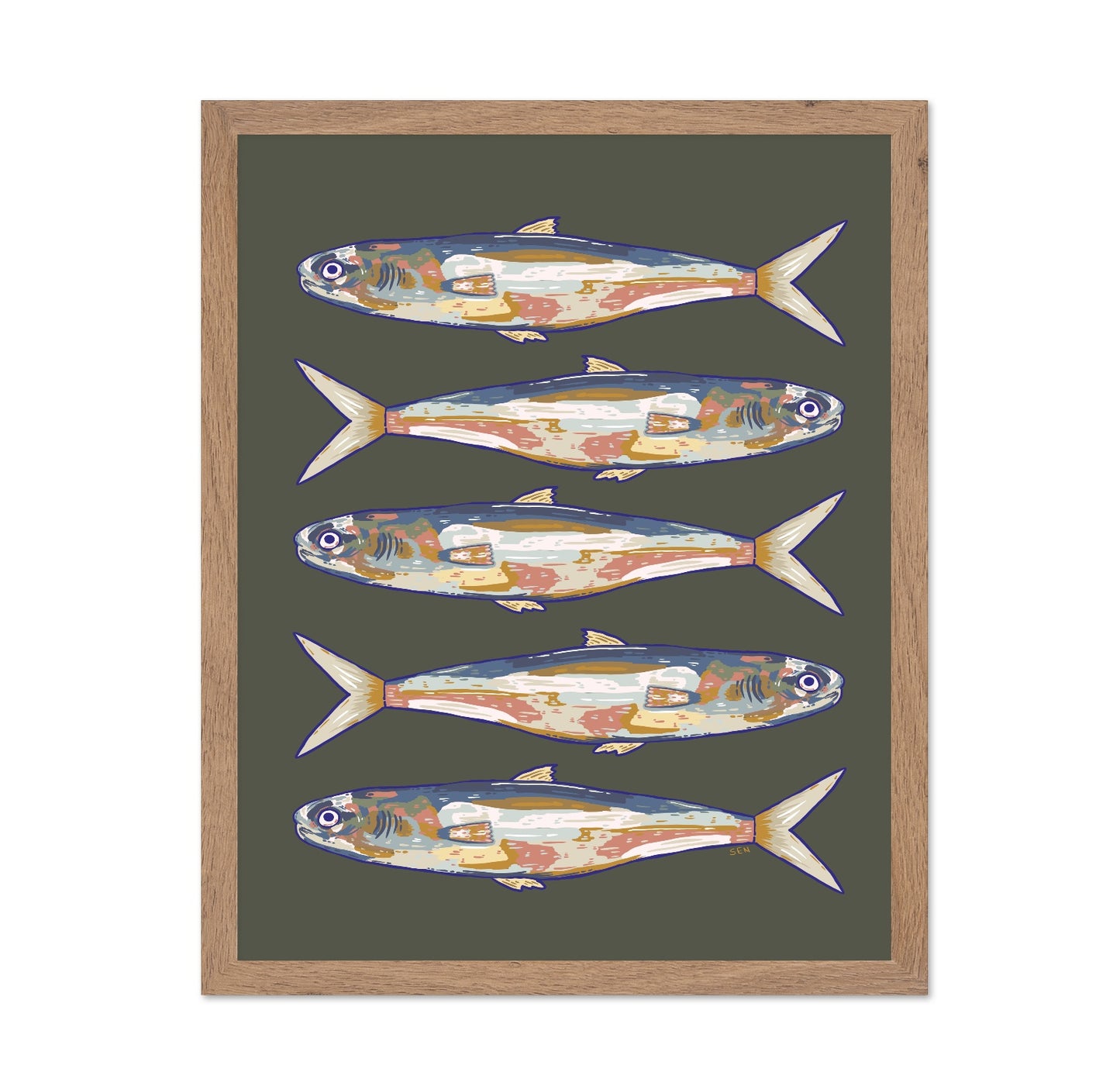 Coastal Fish Pattern
