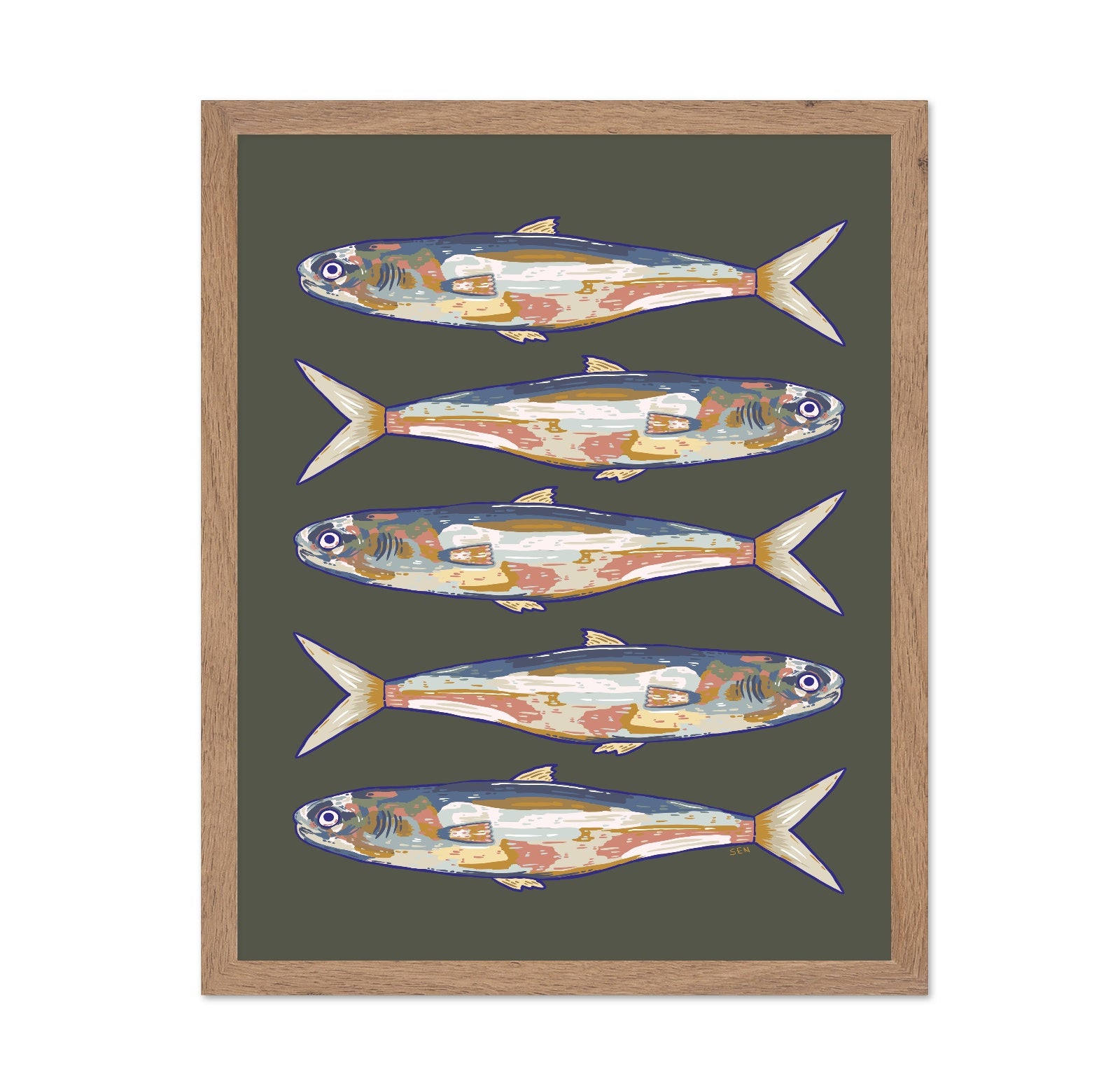 Coastal Fish Pattern