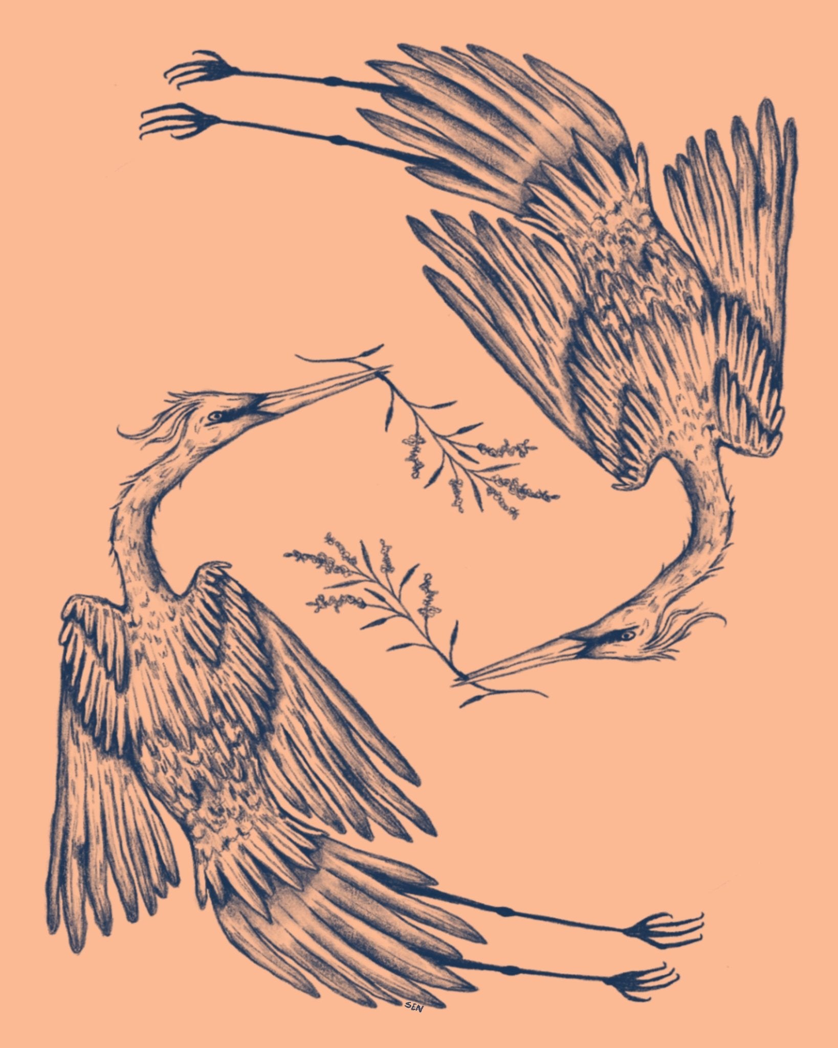 Graceful Crane Dance