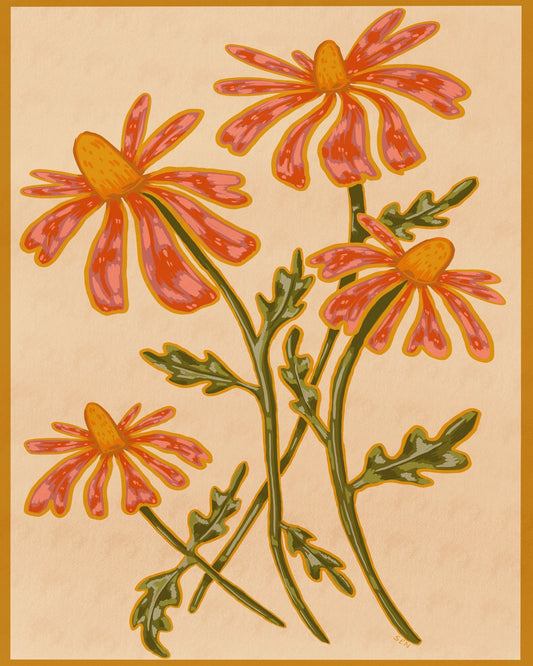Orange Wildflowers