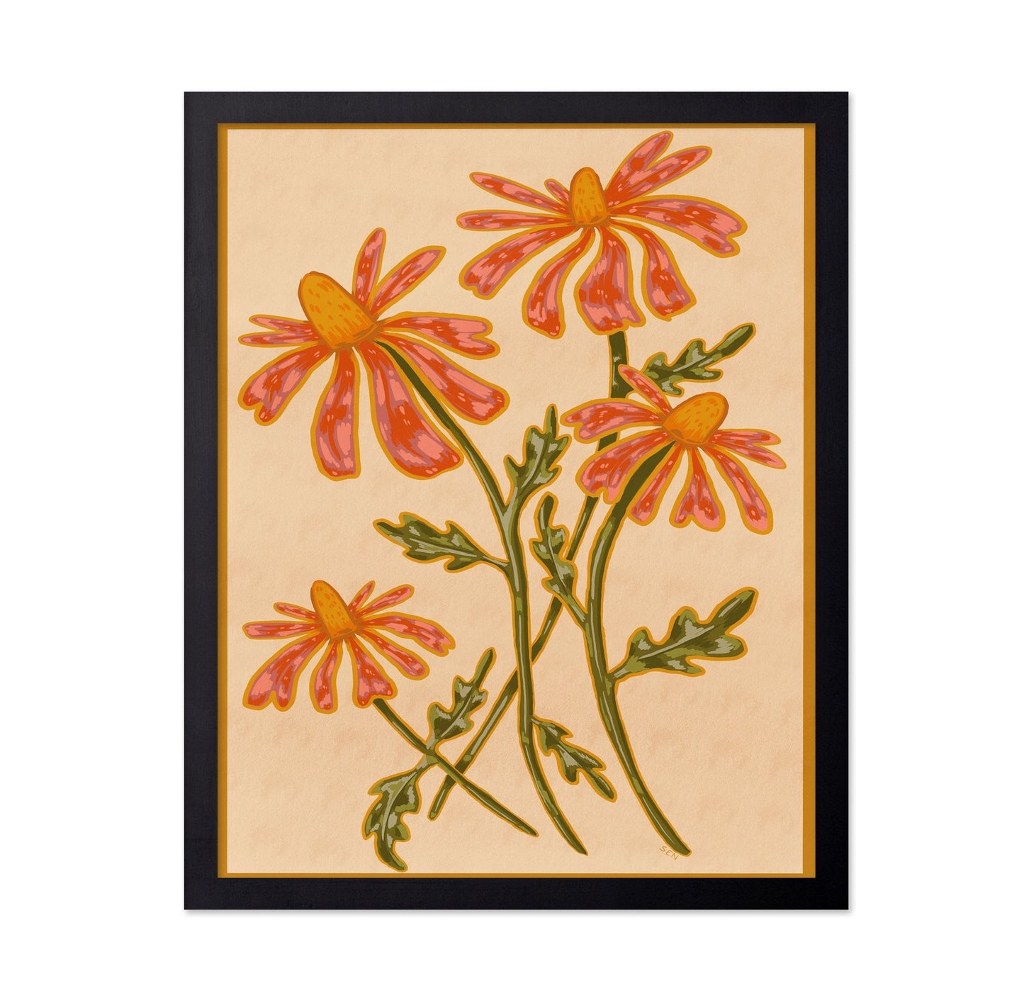 Orange Wildflowers