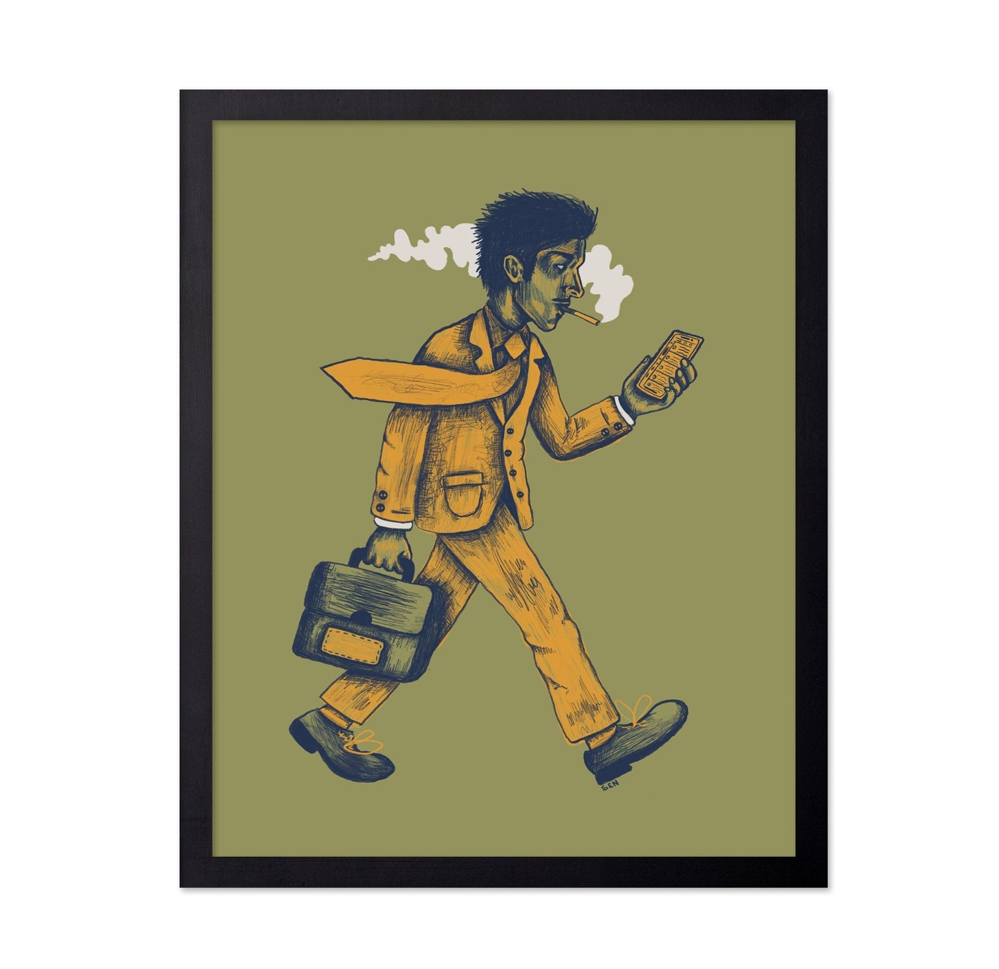 Busy Man on Phone