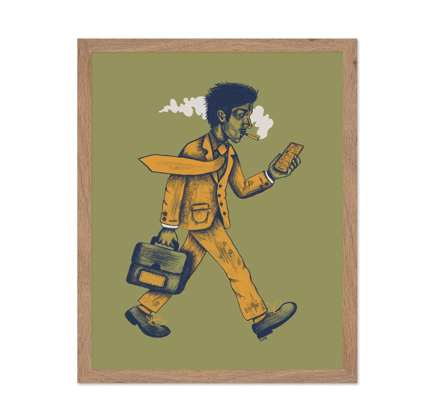 Busy Man on Phone