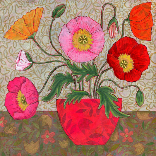 Poppy Garden Vase