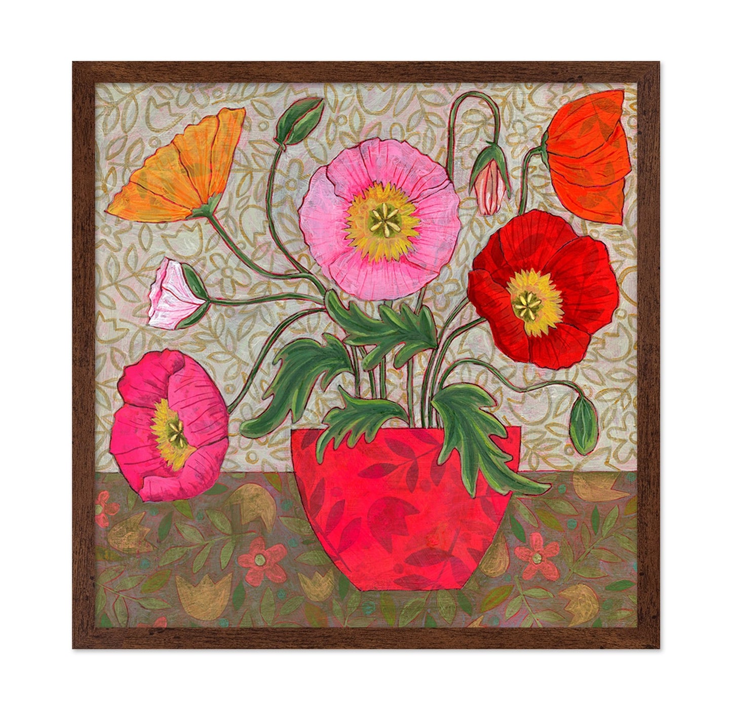 Poppy Garden Vase