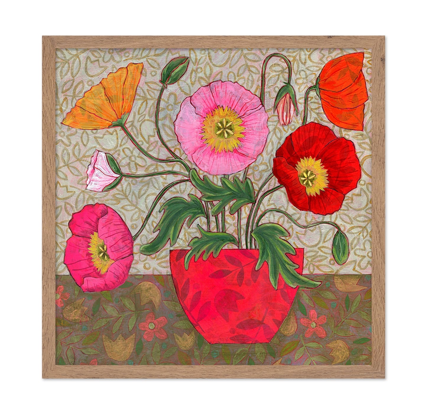 Poppy Garden Vase