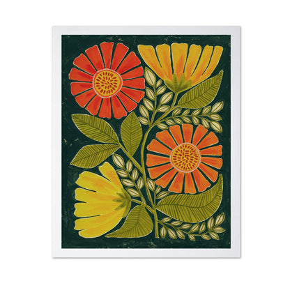 Retro Floral Garden