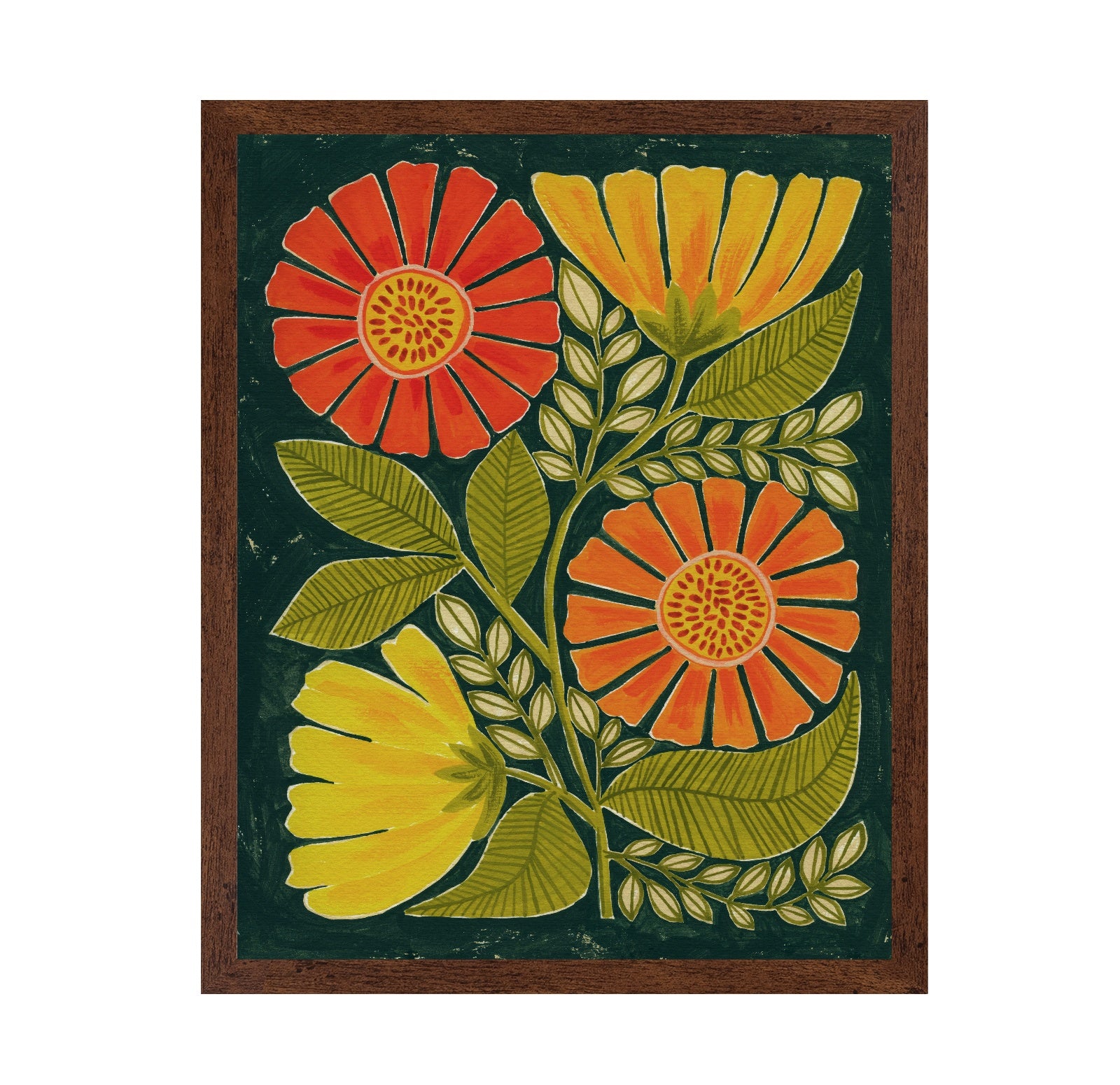 Retro Floral Garden