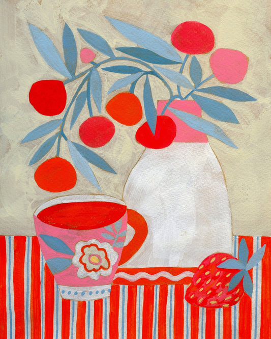 Citrus Branch Still Life