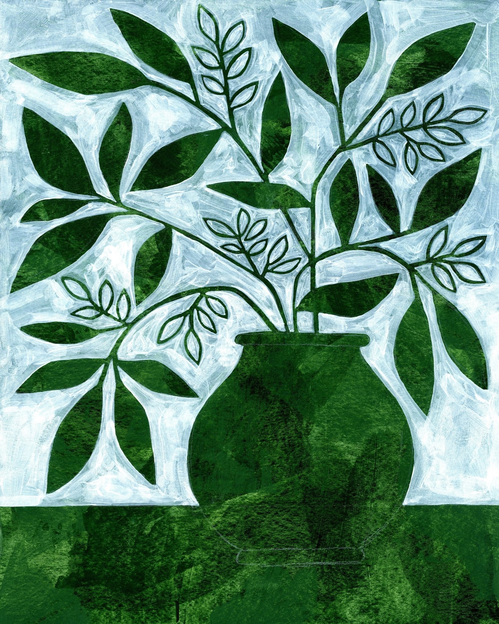 Emerald Leaves Vas