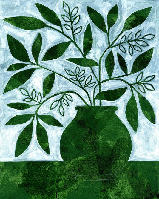 Emerald Leaves Vas