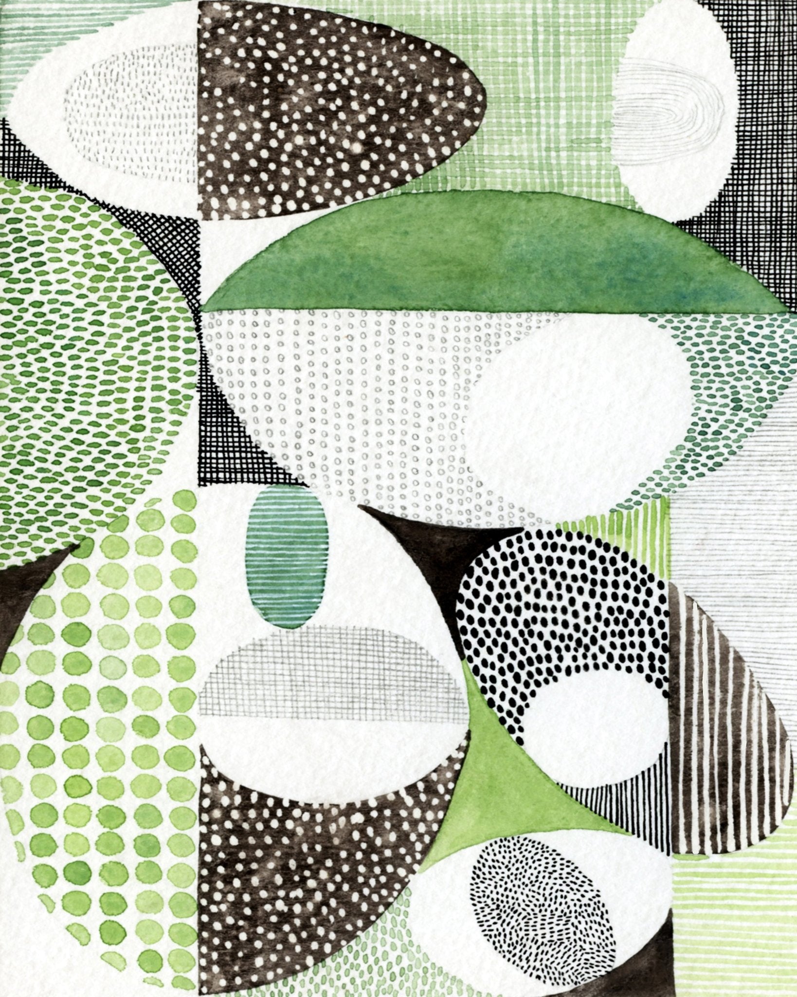 Green Pattern Shapes