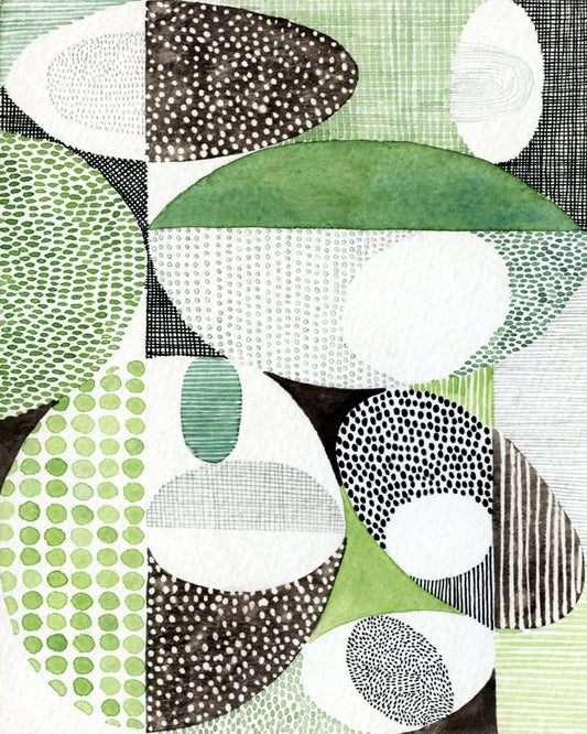 Green Pattern Shapes