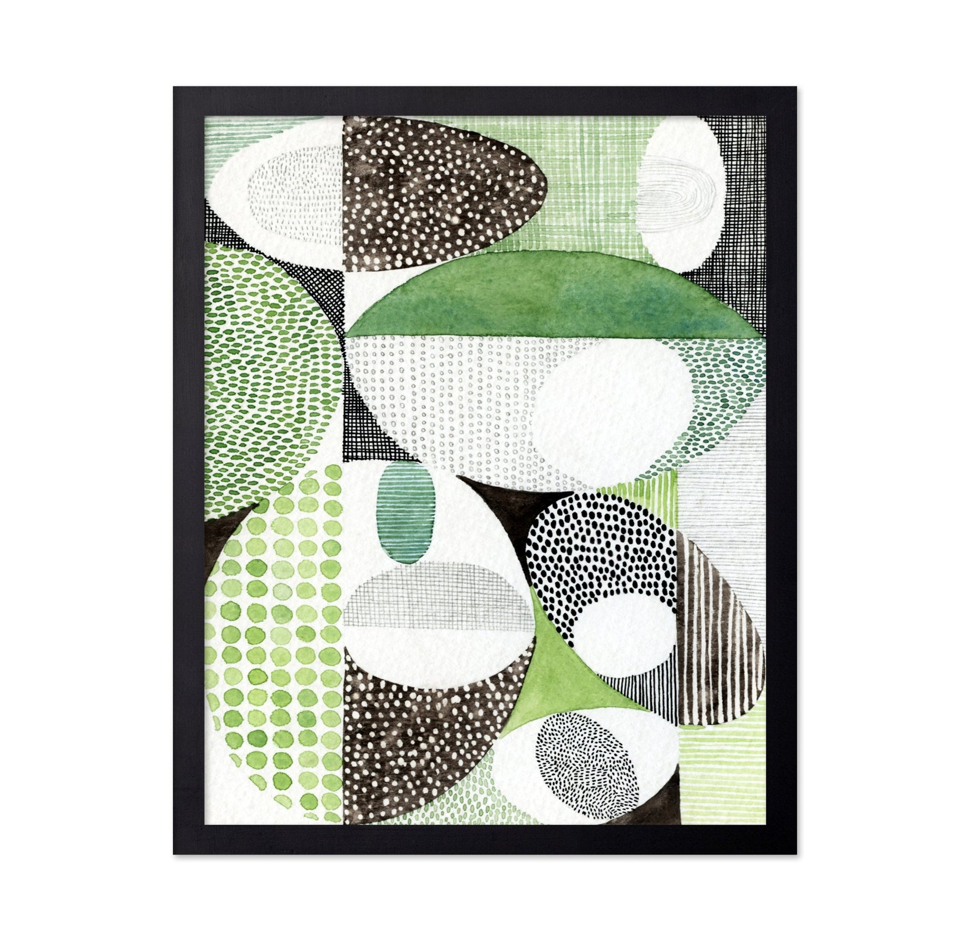 Green Pattern Shapes